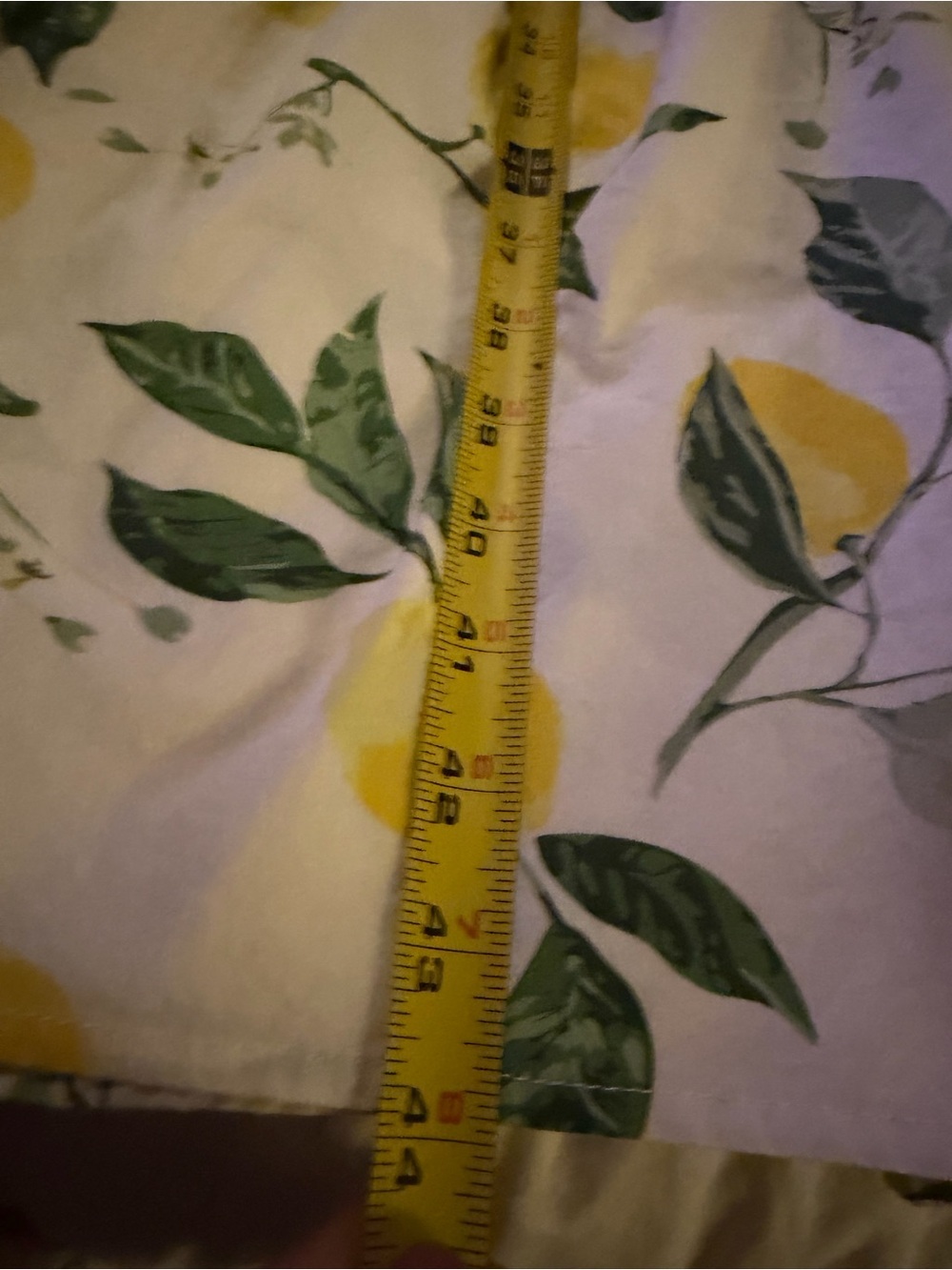 100% cotton Lemon-Print Midi Dress with Adjustable Straps -with pockets - Picture 8 of 9